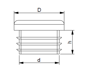 Lamellenstopfen F R Rundrohre Mm