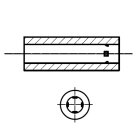 Abstandsrolle selbsthaltend Innendurchmesser 3,4 mm für Gewinde M3