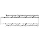 Distanzhülse steckbar Ø3,6x1,3 Innendurchmesser Ø3,2