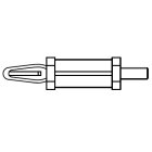 Distanzbolzen schnappbar für LPT-Stärke 1,6 mm M2,5 SW6