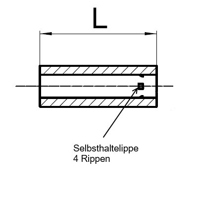 Abstandsrollen Kunststoff selbsthaltend ID Ø 4,2 mm für Gewinde M4