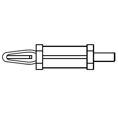 Distanzbolzen schnappbar LPT-Stärke 1,6 mm M2,5 SW6