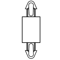 Miniatur Abstandshalter für Leiterplatte Bohrung 2,5 mm