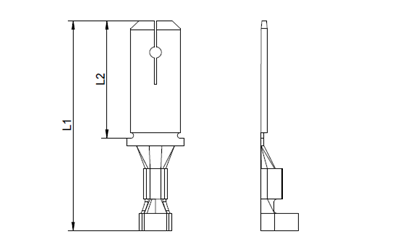 Flachstecker; 0,5 - 1,5 mm² - 4,8 x 0,8 mm