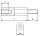 Abstandsbolzen Stahl Innen /Außengewinde 13 mm M3 SW5,5 AG 6